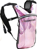 Sojourner Rave Hydration Pack - Hydration Backpack - Hydropack with 2L Bladder - Water Backpack for Festivals, Hiking, Running, Biking and More - color: Holographic - Pale Pink
