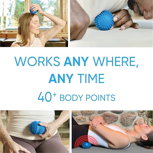Dr. Cohen's acuball Heatable Massage Ball, Large, Trigger Point Therapy - color: Acuball Large - Blue