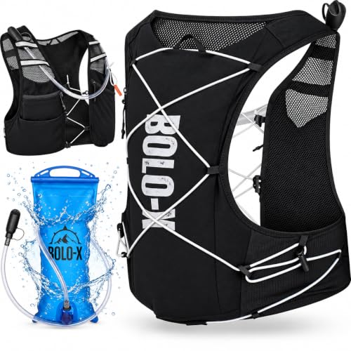 BOLO-X No-Bounce Running Vest with Water Bladder for Men & Women