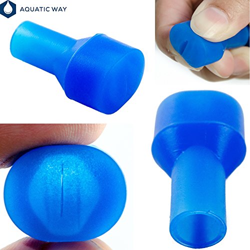 Bite Valve Replacement Mouthpieces fits Camelbak and Most Brands (4-Pack), with Shutoff Valve and Tube O-Ring for Hydration Bladder and Backpack Water Reservoir