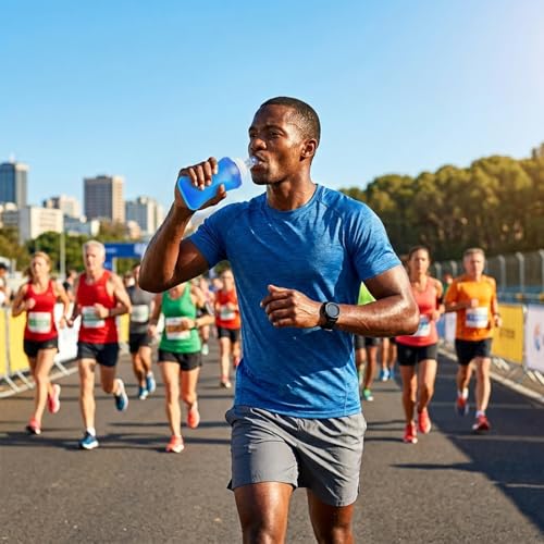 3-Pack Soft TPU Water Flask 500ML, Shrink As You Drink Bottle for Hydration Pack, Folding Sports Water Bottle Ideal for Running, Hiking, Cycling, Climbing