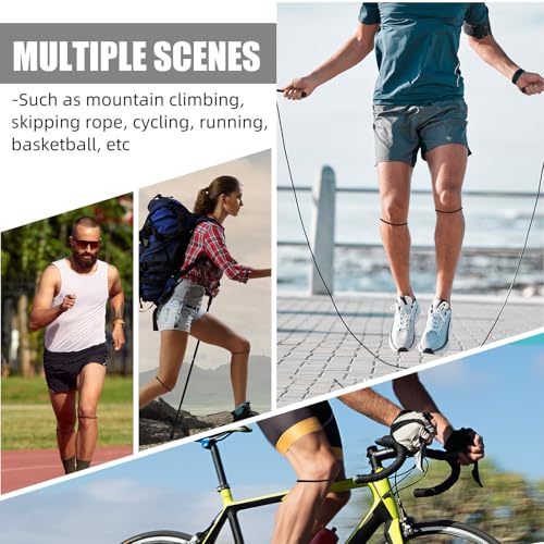 Foilswirl Patella Knee Band Basketball Knee Strap,4,Black,M - color: Black, size: M