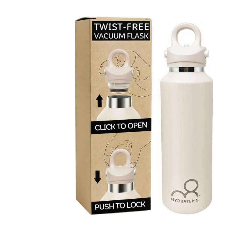 20 oz Insulated Water Bottle: Twist-Free Vacuum Stainless Steel thermal flask with Threadless Lockable Lid - Sweat-Proof & 36Hr Ice Retention - Anti-Scratch Coating & Leak Proof for Travel Gym Hiking - color: Rose