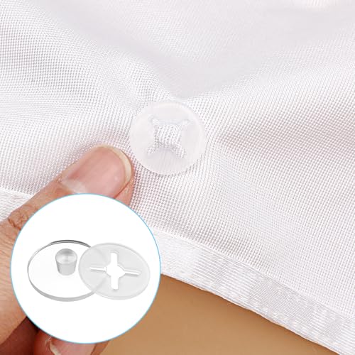 cobee Race Number Buckle Fixing System, 24 PCS Clear Running Bib Clips, Triathlon Race Bib Holder Reusable Field Events Fastener Holder for Runners, Marathon, Skating