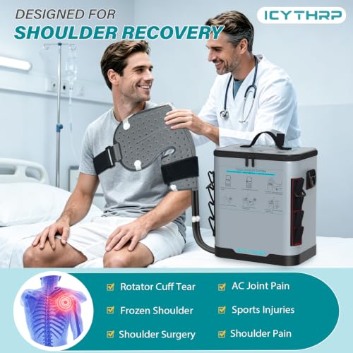 ICYTHRP Programmable Timer Cold Therapy Machine for Shoulder w/Quiet Pump