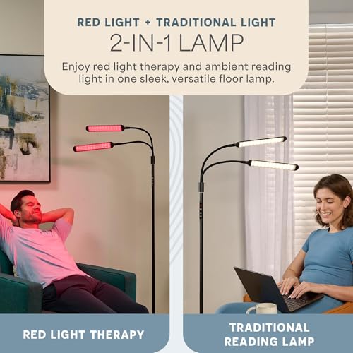 Lifepro Lumaglow Red Light Therapy Lamp & Reading Lamp - 108/216 LEDs - size: Large