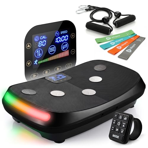 Lifepro Rumblex 4D Vibration Plate Exercise Machine with 7 Training Modes - color: Black, size: Standard