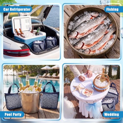 400 Pcs Reusable Ice Cubes for Coolers, BPA Free Refreezable Plastic Ice Cubes with Storage Bag for Drinks Whiskey Coffee Bars Party Outdoor Baths Enthusiasts (Clear)