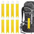 Safety Reflector Pendants - Reflective Safety Keychain Gear with Chain Use for Backpack & Running & Cycling - color: Golden
