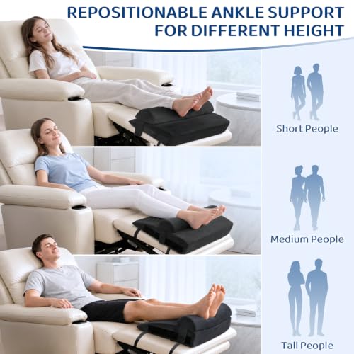 Recliner Foot Rest Cushion with Removable Semi-Cylinder