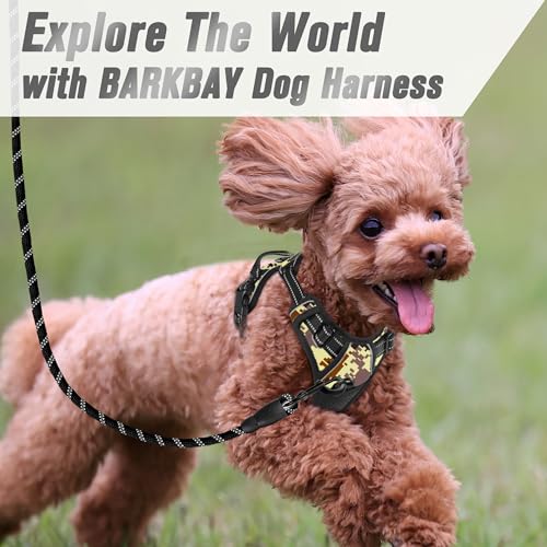 BARKBAY Dog Harness No Pull for Small Sized Dog Front Back Clips,Dog Vest - color: Desert Camo, size: X-Small(Chest:15.5-19.5”)