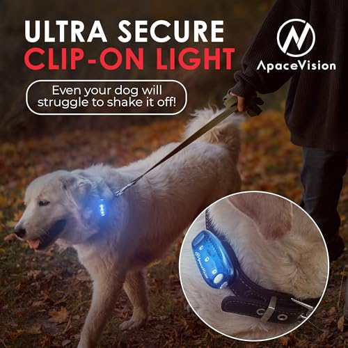 EverLightFX USB Rechargeable LED Safety Light 2 Pack, Clip On Strobe Light - color: Blue