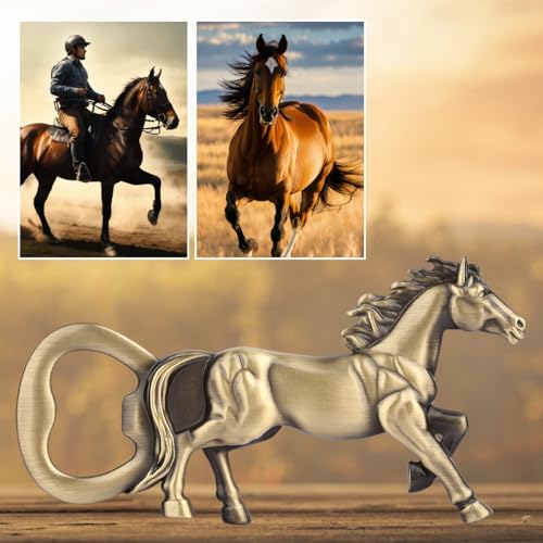 Horse Bottle Opener, Equestrian Gifts Horse Gifts for Women Men - color: Bronze with Gift Box