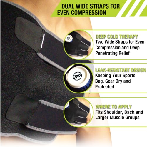 Pro-Tec Athletics Ice Cold Therapy Wrap for Shoulder and Back, Large - size: Large