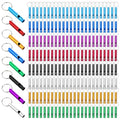 200Pcs Emergency Whistles with Keychains, Aluminum Extra Loud Survival Whistle, Whistle Bulk for Camping Hiking Hunting Boating Training Outdoor Sports, Multicolor - style: 200pcs