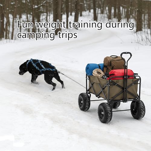 Weight Pulling Harness for Dogs – Running, Sled, Canicross & Large - color: Blue, size: L