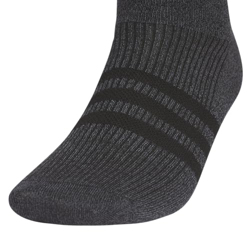 adidas Men's Superlite Low Cut Ankle Socks 6 Pairs - color: Onix Grey/Black/3, size: Large
