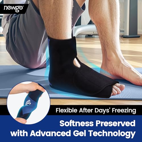 NEWGO Bundle of Foot Ice Pack and Large Foot Ice Pack Wrap