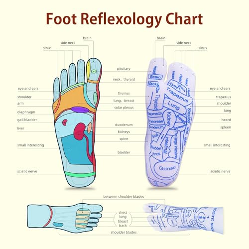 Reflexology Socks Acupressure Tool Plantar Fasciitis Relief - color: Brown