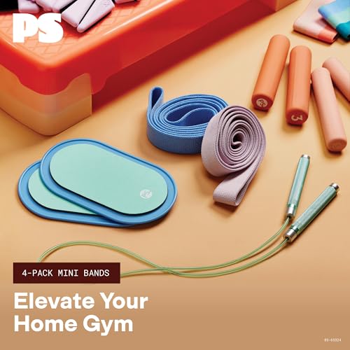 POPSUGAR Mini Loop Resistance Bands, 4-Pack (Periwinkle)