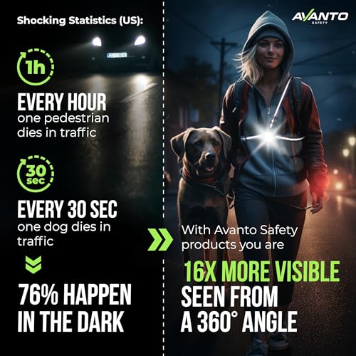 AVANTO SOLX1 Pro Chest Light for Running & Night Walking | Running Headlamp Flashlight Performance | USB-C Charge | Adjustable Beam | Reflective Safety Harness
