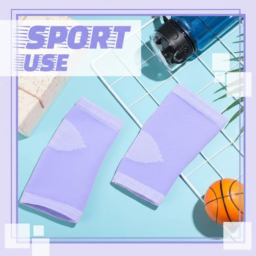 Tarpop 3 Pair Girls Ankle Brace Compression Sleeves, Purple, Medium - color: Purple, size: Medium