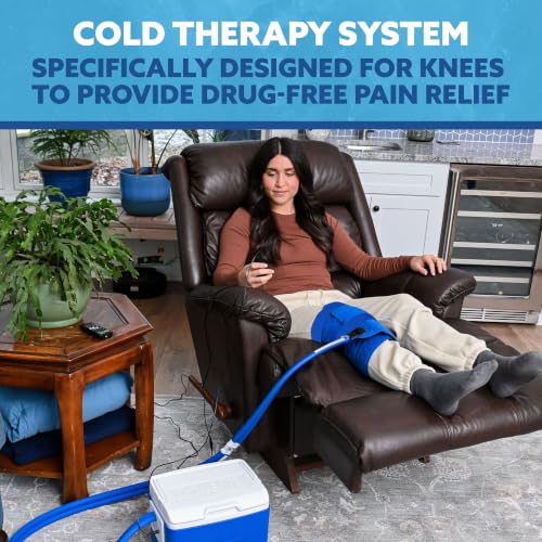 Polar Active Ice 3.0 | 9 QT Cold Therapy Ice Machine | Programmable Timer | Full Circumference Knee Pad | Cryotherapy Pain Relief System | Ace Bandage Style Compression - style: Full Coverage Knee