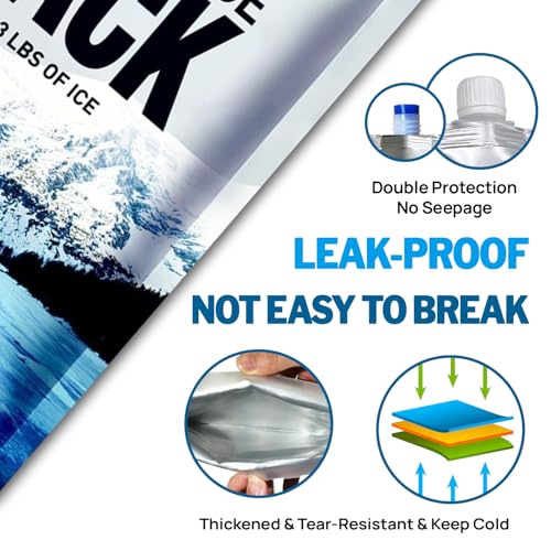 Reusable Ice Packs for Cooler Bag & Large Lunch Box, Long Lasting Gel Freezer Pack for Camping, Picnics, Heavy Duty Cold Packs, 4 Pack (9.8"x9.8") - size: Medium-4pk