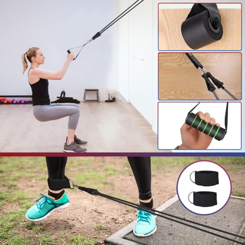 WIKDAY Resistance Bands with Handles for Exercise,beginners - color: 300LBS COLOR