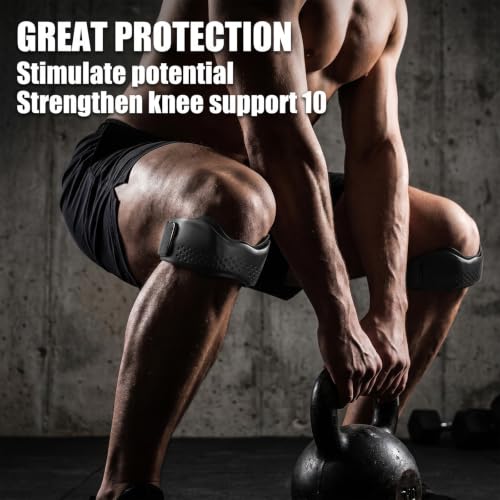 2 Pack Patella Band Support Silicone Patellar Tendon Support Strap