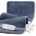 VAAGHANM Heating Pad: 33" x 17" Large Heat Pad for Full Back Coverage - color: Grey Blue