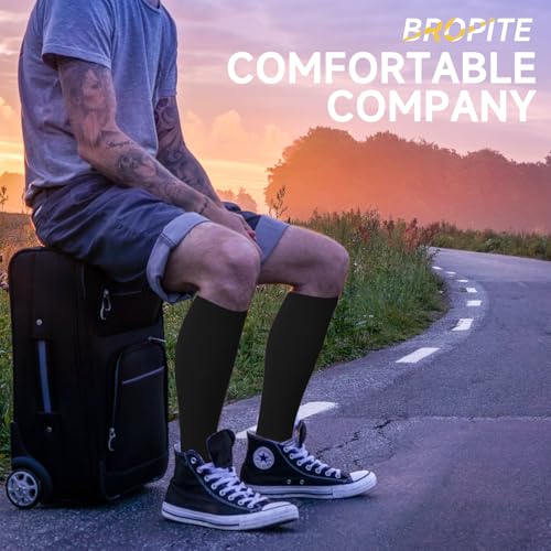 bropite Open Toe Compression Socks for Women，3 Pairs Toless Knee-High Socks - color: C-bbp Open, size: 3X-Large