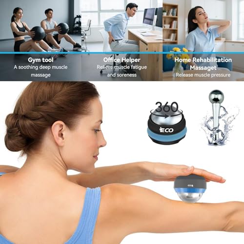 iECO Massage Ice Roller Ball Cold & Heat Therapy Plantar Fasciitis Roller - color: Set of 3