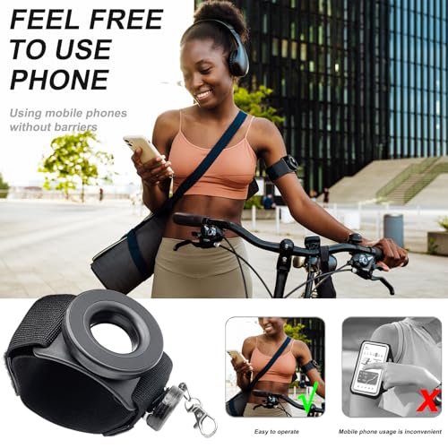 Running Phone Holder-N52 Magnetic Armband&Wrist Mount, Retractable Tether