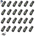 UNROEVS 24 Packs Mini Flashlights Bulk 2550 Lumens USB C Rechargeable - size: F