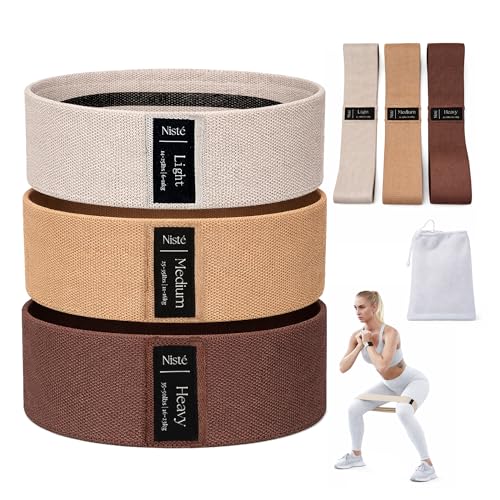 Neutral Resistance Bands Set – Heavy-Duty Exercise Bands for Glutes, Full-Body Strength Training, Home Workouts & Stretching