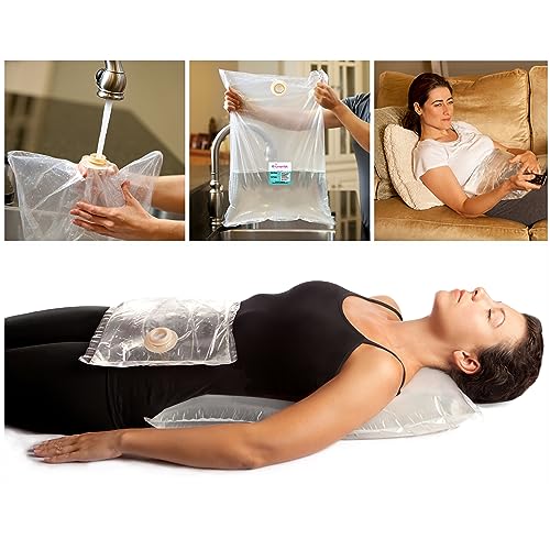 Fomentek Hot Water Therapy Bag - Hot & Cold Water Bottle - Soothing Heat - Comforting for Cramps, Soothing Relief for The Back, Stomach, Feet, Neck, Shoulders, USA-Made, Large (21” x 23”) - size: Large (Pack of 1)