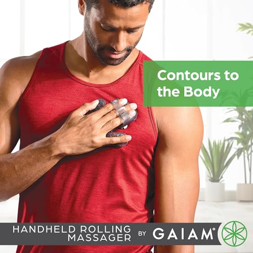 Gaiam Restore Hand-Held Rolling Massager, Palm Glove