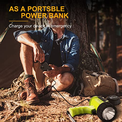 YIERBLUE Rechargeable Spotlight Flashlight with 2000,000 High Lumen LED - color: Fluoresce-Pro