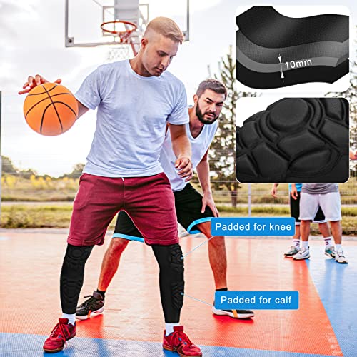 GUOZI Padded Knee Shin Guards Calf Pads Protector 2 Pack - size: XX-Large