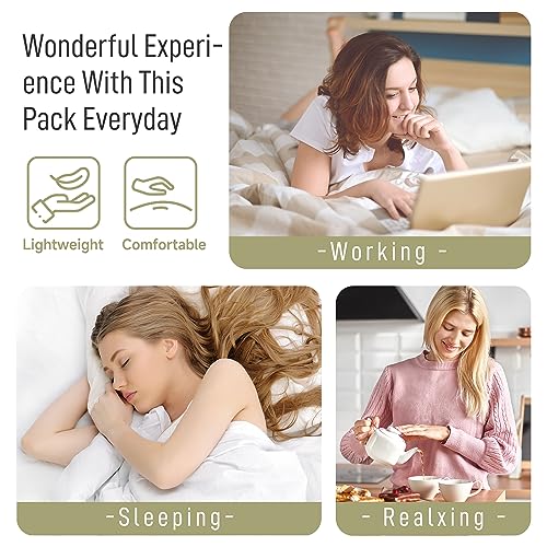 Langsprit Castor Oil Pack Wrap for Liver Detox and Inflammation - Organic - color: Mustard Yellow