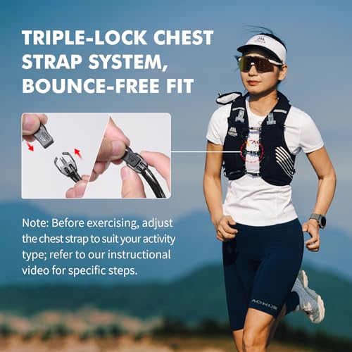 AONIJIE Running Hydration Vest for Men Women Trail Running Gear - size: Medium