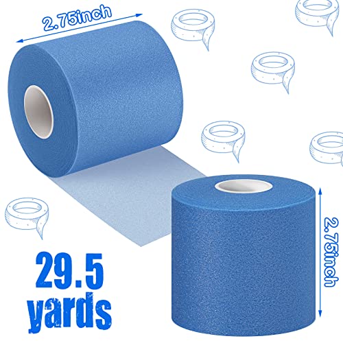 Nuanchu 24 Rolls Prewrap Athletic Tape, 2.75 in x 30 yd, Blue - color: Blue