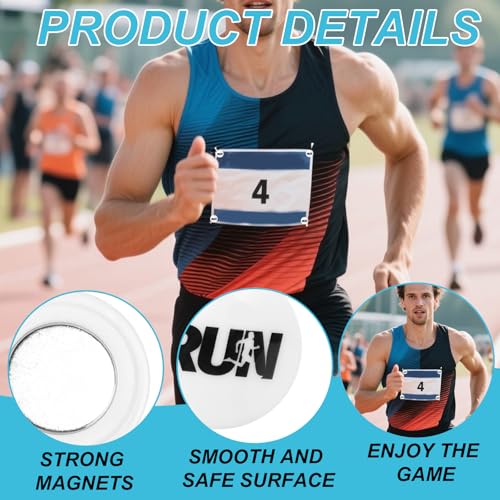 4 Pcs Magnetic Race Bib Clips