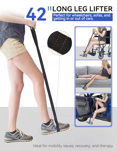 7PC Hip Kit, Hip Kit for Seniors, Surgery Recovery Items, Hip Replacement Kit After Surgery, Hip Replacement Recovery Kit with Grabber,Sock Aid,Leg Lifter,Dressing Stick,Shoehorn,Back Scratcher