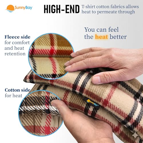SunnyBay Lavender Heating Pad, Neck and Shoulder Wrap, 26x5 inch - color: London