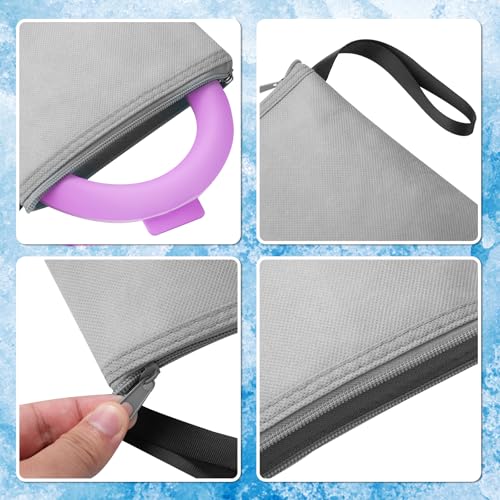 Neck Cooling Tube Wraps, Reusable Ice Ring Neck Cooler for Hot Weather - color: Rose