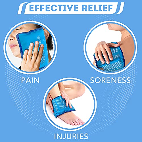 Gel Ice Pack, Hot and Cold Therapy, Small, Blue, 2-Count - style: Small (2 Per Pack)