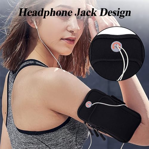 Phone Holder for Running Armband,Cell Phone Purse Small Crossbody Bags for Women Men Kids Pouch,iPhone 11 12 13 14 15 16e 16 17 Pro Max Xs X Xr Plus Mini Galaxy Ultra S26 S25+ Note Arm Bands - color: 6-Black with Crossbody Strap&Hook
