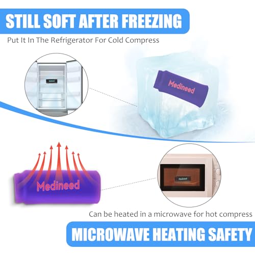 Medineed 2PCS Finger Gel Ice Pack Sleeves,Cold Therapy for Injuries,Purple - color: Purple